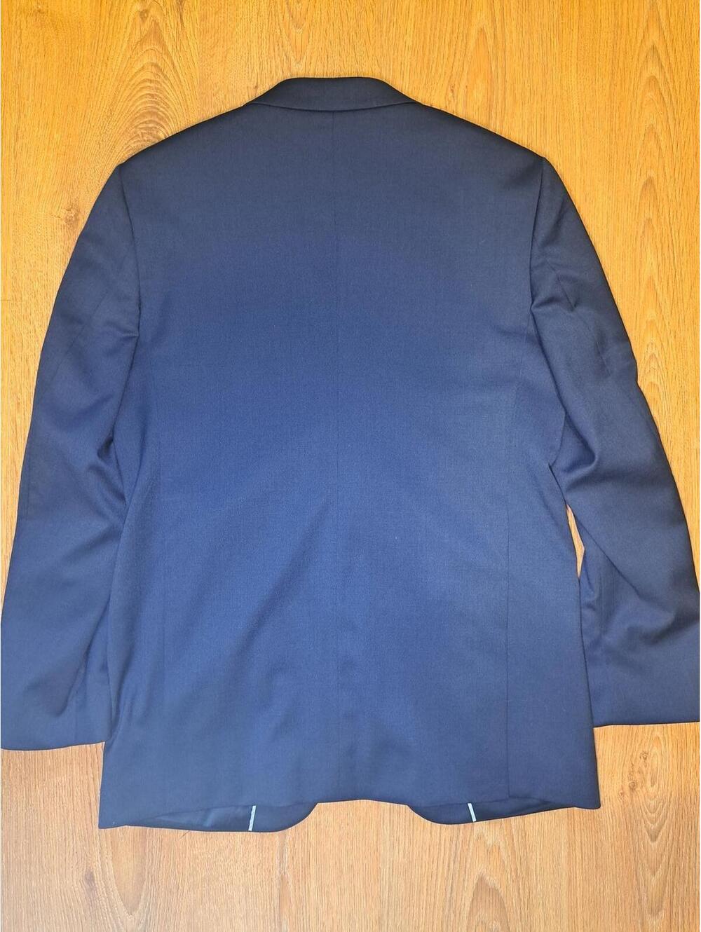 Jos A Bank 2 Piece Suit Boys Size 18 Pants 16 Navy Blue Wool - Picture 10 of 16